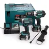 Image de Makita, Perceuse + Visseuses sans fil, DLX 2145 (Clé à chocs, Perceuse-visseuse à percussion)