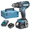 Image de Perceuse-visseuse à percussion 18V + 2 batteries 5Ah + chargeur rapide + coffret MAKPAC - MAKITA - DHP485RTJ