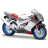 Image de Maisto - Modèle réduit - Wheelers 2 : Aprilia RSV 1000R - Echelle 1/18 : Blanc