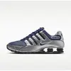 Image de Nike Shox NZ Bleu Nuit Argent Métallique 45