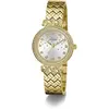 Image de Guess, Montre, P GLD BRCT / SUN SLV GLITZ DL / P GLD BRCT W/ CRYS Montre-bracelet, Or, (Montre avec pierre précieuse, 32 mm)