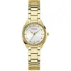 Image de Guess, Montre, P GLD CS W/ CRYS / SUN WHT DL / P GLD BRCT Montre-bracelet, Or, (Horloge analogique, 30 mm)