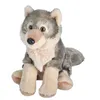 Image de Wild Republic peluche loup junior 20 cm en peluche gris/crème