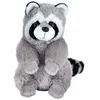 Image de Wild Republic raton laveur junior 30 cm en peluche gris/noir/blanc