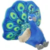 Image de Wild Republic peluche paon junior 20 cm en peluche bleu/vert