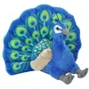 Image de Wild Republic peluche paon 30 cm en peluche bleu