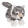 Image de Wild Republic Hug'Ems peluche : loup 18 cm gris