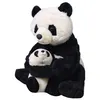 Image de Wild Republic peluche Panda 30 cm junior en peluche noir/blanc 2-pièces
