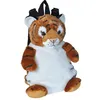 Image de Wild Republic sac à dos tigre junior 2,7 litres peluche marron/blanc