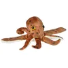 Image de Wild Republic peluche pieuvre junior 20 cm en peluche marron/blanc