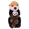 Image de Peluche Maman et Bebe Loutre de Mer