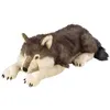 Image de Wild Republic peluche loup junior 76 cm en peluche beige/brun