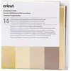 Image de Cricut, Machine de découpe : accessoires, Cut-Away Cards Neutrals S40 12,1cm x 12,1cm 14-pack (P)
