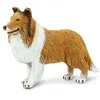 Image de Safari chien colley junior 10 cm caoutchouc marron/blanc