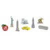 Image de Safari jeu de rôle New York City Toob junior gris/rouge/jaune 8-pièces