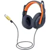 Image de Logitech Zone Learn - CLASSIC BLUE - WW-9006 (Filaire, USB-C), Casque micro de bureau, Orange, Bleu