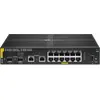 Image de HPE Aruba 6100 12G Class4 PoE 2G/2SFP+ 139W Switch (16 ports), Switch réseau, Noir
