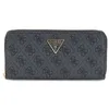 Image de GUESS Porte-monnaie gris foncé noir pour femme - Laurel II SLG Large Zip Around Wallet L Coal Logo 313053