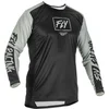 Image de Fly Racing Lite Maillot de motocross, noir-gris, taille S pour Hommes