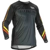 Image de Fly Racing Lite L.E. Speeder Maillot de motocross, noir-gris-jaune, taille S pour Hommes