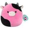 Image de Peluche Squishmallows Vache aux yeux malicieux 30 cm Noir et Rose
