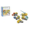 Image de Tender Toys chariots de construction jeu de bois 5 pièces