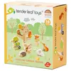 Image de Tender Toys arbre à pieux avec animaux bois junior 16 pièces