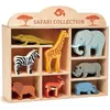 Image de Tender Leaf Toys kit animal Safari 37 x 32 cm en bois 9 pièces
