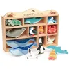 Image de Tender Leaf Toys ensemble d'animaux Coastel 38 x 22 cm en bois 11 pièces