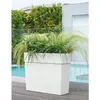 Image de Muret haut bac à fleurs DEROMA Like R blanc 78x29,5xH65 cm 118 L