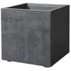 Image de Pot de fleur Cube - Millennium R - Anthracite - A réserve d'eau- 39 cm