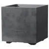 Image de Pot de fleur carré DEROMA Cube Millennium R anthracite 25 x 25 x 25 cm 10 L