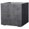 Image de Pot de fleur DEROMA Cube Millennium R 80 L anthracite 49 cm