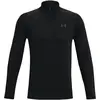 Image de Under Armour, Hommes, T-shirt de sport, Tech 2.0 1/2 ZIp Tee-shirt d'entraînement Hommes (L), Noir, L
