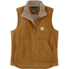 Image de Carhartt Duck Mock Neck Gilet, brun, taille S pour Hommes