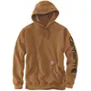 Image de Carhartt, Hommes, Pull-over, Sweat à capuche avec logo en manches, Marron, (XXL)