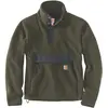 Image de Carhartt, Unisexe, Pull-over, Relaxed Fit Fleece Pull Basil Heather Gr.S, Vert, Gris, (S)
