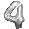 Image de ballon aluminium chiffre 4 88cm argent - amscan 9906289