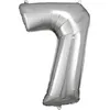 Image de ballon aluminium chiffre 7 88cm argent - amscan 9906292