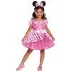 Image de Déguisement Minnie Deluxe Rose - Enfant - 5/6 ans (110 à 116 cm) Disguise