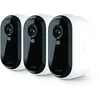 Image de Pack de 3 caméras de surveillance connectées Arlo Essential 2K extérieure Blanc et noir