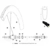 Image de Mavic Rayons Arrière Droits Comete Pro Carbon Ust Disc 12 Unités 252 mm