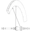 Image de Mavic Rayons Kit 2 Front/rear Comete Pro Carbon Ust 256 mm