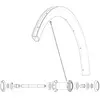 Image de Mavic Rayons Kit 2 Front/rear Cosmic Pro Carbon Ust 268 mm