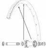 Image de Mavic Rayons Kit 12 Front Ebm Allroad S 294 mm