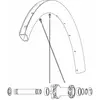Image de Mavic Rayons Kit 12 Front/rear Cosmic Sl 45 Disc 271 mm