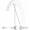 Image de Mavic Rayons Kit 12 Front/rear Cosmic Sl 32 Disc 284 mm