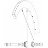Image de Mavic Rayons Kit 12 Front/rear Cosmic Slr 65 Disc 259 mm