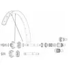 Image de Mavic Rayons Kit 14 Rear Drive Side Edeemax 27.5´´ 284 mm