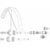 Image de Mavic Rayons Kit 14 Rear Non Drive Side Edeemax 27.5´´ 286 mm